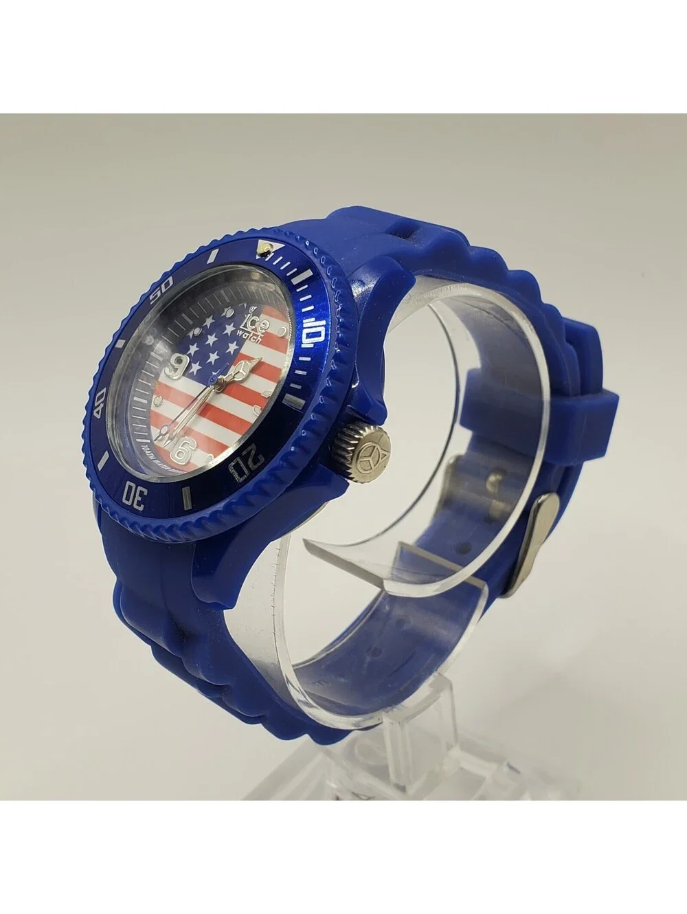 Ice USA Rotating Bezel Quartz Watch 36mm New Battery